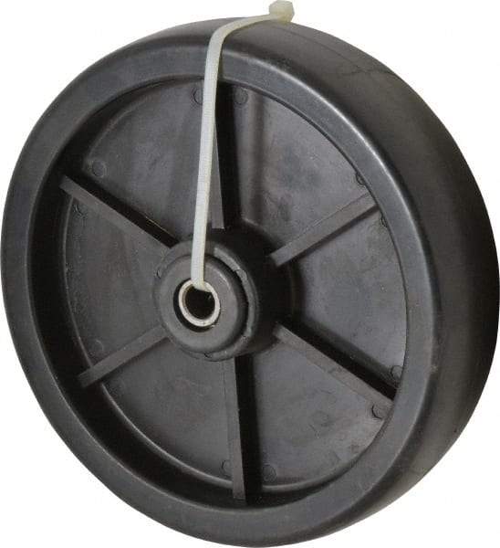 Fairbanks - 8 Inch Diameter x 2 Inch Wide, Polyolefin Caster Wheel - 800 Lb. Capacity, 2-3/16 Inch Hub Length, 3/4 Inch Axle Diameter, Roller Bearing - USA Tool & Supply