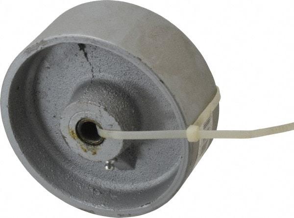 Fairbanks - 5 Inch Diameter x 2 Inch Wide, Cast Iron Caster Wheel - 1,000 Lb. Capacity, 2-3/16 Inch Hub Length, 1/2 Inch Axle Diameter, Plain Bearing - USA Tool & Supply