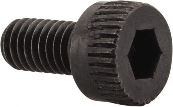 Made in USA - M3x0.50 Metric Coarse Hex Socket Drive, Socket Cap Screw - Grade 12.9 Alloy Steel, Black Oxide Finish, Fully Threaded, 6mm Length Under Head - USA Tool & Supply