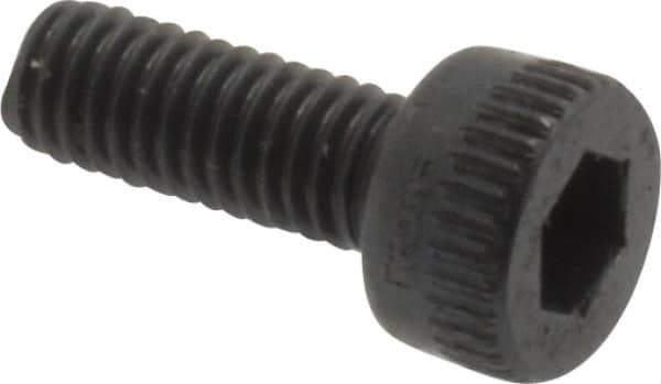 Made in USA - M3x0.50 Metric Coarse Hex Socket Drive, Socket Cap Screw - Grade 12.9 Alloy Steel, Black Oxide Finish, Fully Threaded, 8mm Length Under Head - USA Tool & Supply