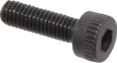 Made in USA - M3x0.50 Metric Coarse Hex Socket Drive, Socket Cap Screw - Grade 12.9 Alloy Steel, Black Oxide Finish, Fully Threaded, 10mm Length Under Head - USA Tool & Supply