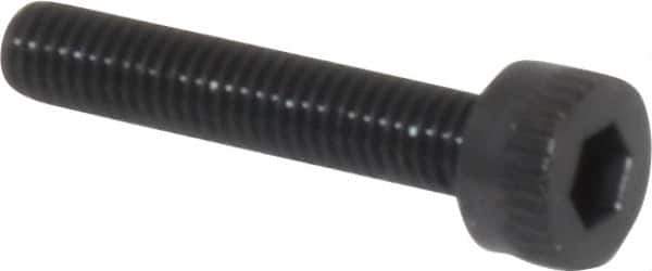 Made in USA - M3x0.50 Metric Coarse Hex Socket Drive, Socket Cap Screw - Grade 12.9 Alloy Steel, Black Oxide Finish, Fully Threaded, 16mm Length Under Head - USA Tool & Supply