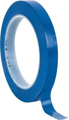 3M - Blue Solid Color Vinyl Tape - 1/2" Wide x 108' Long x 5.2 mil Thick, General Traffic - USA Tool & Supply