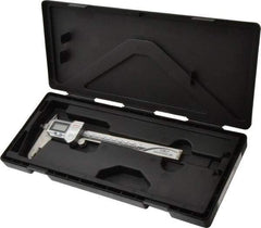 Mitutoyo - 0 to 150mm Range, 0.01mm Resolution, IP67 Electronic Caliper - Stainless Steel with 40mm Stainless Steel Jaws, 0.02mm Accuracy, SPC Output - USA Tool & Supply