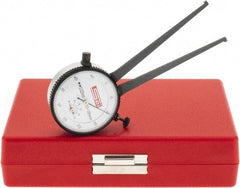 SPI - 10 to 35mm Inside Dial Caliper Gage - 0.025mm Graduation, 0.038mm Accuracy, 3-1/4" Leg Length, Ball Contact Points - USA Tool & Supply