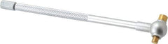 SPI - 1/2 to 3/4 Inch, 4.4 Inch Overall Length, Telescoping Gage - 4 Inch Long Handle, Hardened Tool Steel, Satin Chrome Finish and TiN Coated Working Faces - USA Tool & Supply