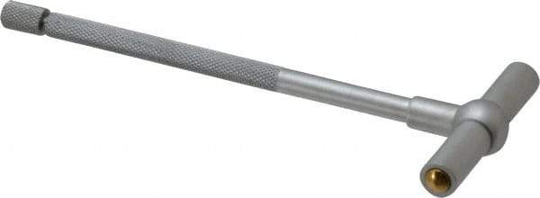 SPI - 2-1/8 to 3-1/2 Inch, 5.85 Inch Overall Length, Telescoping Gage - 5 Inch Long Handle, Hardened Tool Steel, Satin Chrome Finish and TiN Coated Working Faces - USA Tool & Supply