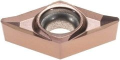 Walter - DCGT32.52 PM2 Grade WXN10 Carbide Turning Insert - TiCN Plus Finish, 55° Diamond, 3/8" Inscr Circle, 5/32" Thick, 1/32" Corner Radius - USA Tool & Supply