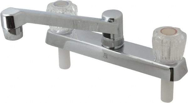 B&K Mueller - Deck Plate Mount, Kitchen Faucet without Spray - Two Handle, Knob Handle, Standard Spout - USA Tool & Supply