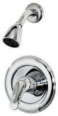 B&K Mueller - Concealed, One Handle, Chrome Coated, Brass, Valve and Shower Head - Lever Handle, Metal Handle - USA Tool & Supply