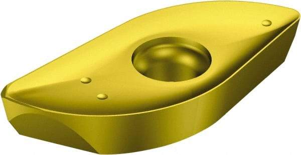 Sandvik Coromant - RA2163206 M-M Grade 1025 Carbide Milling Insert - TiCN/TiN Finish, 1/4" Thick, 5/8" Corner Radius - USA Tool & Supply