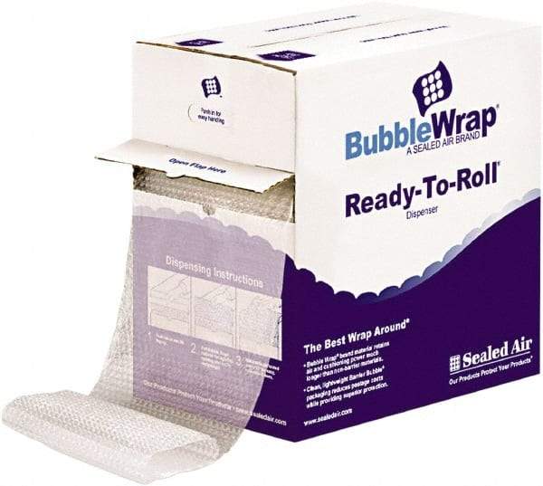 Sealed Air - 65' Long x 12" Wide x 1/2" Thick, Large Sized Bubble Roll - Clear - USA Tool & Supply