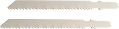 Disston - 3-1/2" Long, 10 to 14 Teeth per Inch, Bi-Metal Jig Saw Blade - Toothed Edge, 0.06" Thick, U-Shank, Raker Tooth Set - USA Tool & Supply