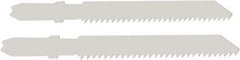 Disston - 3-1/2" Long, 12 Teeth per Inch, Bi-Metal Jig Saw Blade - Toothed Edge, 0.06" Thick, U-Shank, Raker Tooth Set - USA Tool & Supply