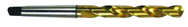 20.5mm Dia. - HSS 2MT GP Taper Shank Drill-118° Point-TiN - USA Tool & Supply