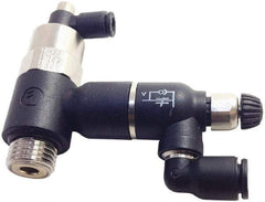 Legris - Speed & Flow Control Valves   Valve Type: Piloted Non-Return w/Flow Regulator & Exhaust    Male Thread Size: 1/4 - USA Tool & Supply