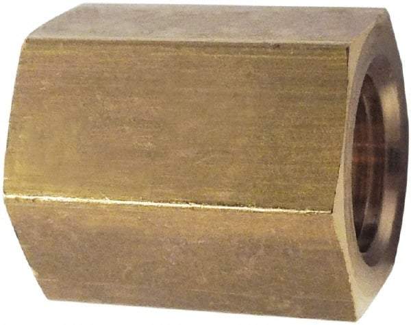 Legris - 1/4 Female Thread, Brass Industrial Pipe Coupling - FBSPP, 3,626 psi - USA Tool & Supply