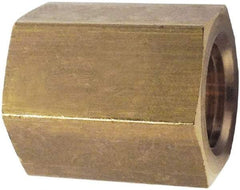 Legris - 1/4 Female Thread, Brass Industrial Pipe Coupling - FBSPP, 3,626 psi - USA Tool & Supply