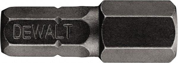 DeWALT - 7/32" Hex Bit - 1/4" Hex Drive, 1" OAL - USA Tool & Supply