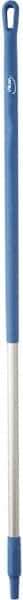 Vikan - 51 x 1-1/4" Aluminum Squeegee Handle - European Threaded Connection, Blue - USA Tool & Supply