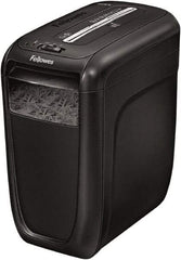 FELLOWES - 5/32 x 1-1/2" Strip, Cross Cut Manual Shredder - 14-5/8" Long x 9.2" Wide x 16" High, Level 3 Security, 6 Gal Wastebasket - USA Tool & Supply