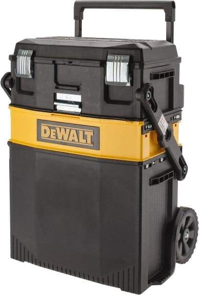 DeWALT - 29" Wide x 27" High x 21" Deep, Tool Cart - 90 Lb Capacity, Black - USA Tool & Supply