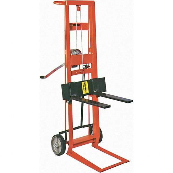 Wesco Industrial Products - 750 Lb Capacity, 40" Lift Height, Manual Winch Manually Operated Lift - USA Tool & Supply