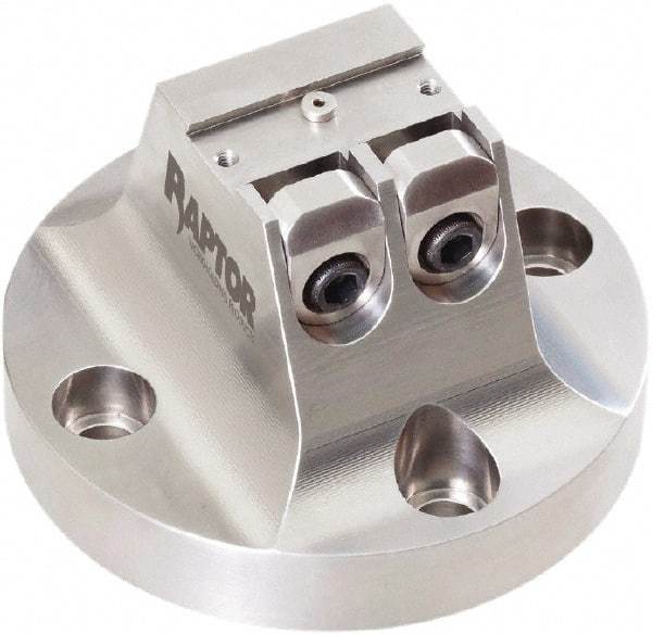 Raptor Workholding - 3/4" Jaw Width, 3" High x 4.97" Wide Dovetail Vise - For Use with 4 & 5 Axis Workholding Systems - USA Tool & Supply