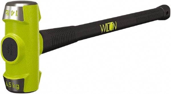 Wilton - 14 Lb Head, 24" Long Sledge Hammer - Steel Head, Steel Handle with Grip - USA Tool & Supply