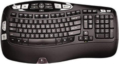 Logitech - Black Keyboard/Mouse - Use with Windows XP, Vista, 7, 8 - USA Tool & Supply