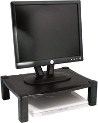 Kantek - Black Adjustable Stand - Use with Monitor, Printer, Laptop - USA Tool & Supply