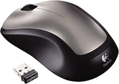 Logitech - Silver Mouse - Use with Windows XP, Vista, 7, 8 - USA Tool & Supply