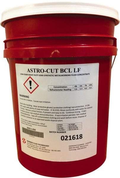 Monroe Fluid Technology - 5 Gal Pail Cutting & Grinding Fluid - Semisynthetic - USA Tool & Supply