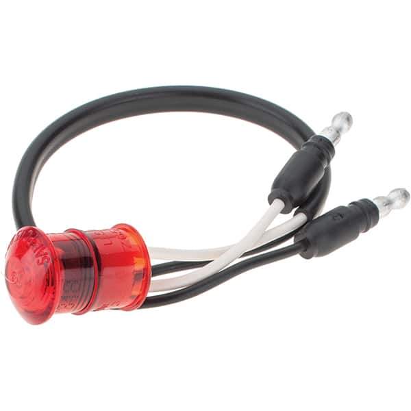 Truck-Lite - 3/4" Long, Red LED Marker Clearance - 12 Volts - USA Tool & Supply