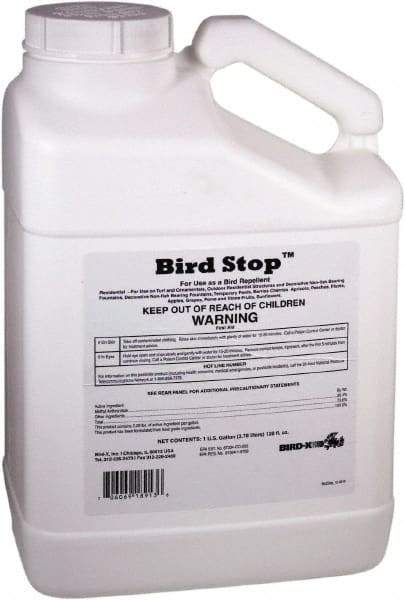 Bird-X - 1 Gal Liquid Bird Repellent - Targets Geese, Pigeons, Sparrows, Starlings, Gulls, Ducks - USA Tool & Supply