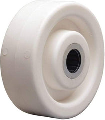 Hamilton - 4 Inch Diameter x 1-1/2 Inch Wide, Polyolefin Caster Wheel - 400 Lb. Capacity, 1-5/8 Inch Hub Length, 3/4 Inch Axle Diameter, Straight Roller Bearing - USA Tool & Supply