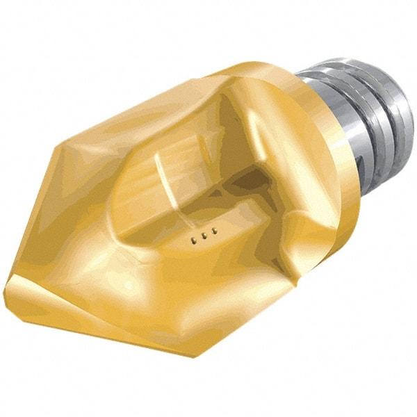 Iscar - MM HCD Grade IC908 Carbide Chamfer Milling Tip Insert - TiAlN Finish, 2 Flutes, 20mm Cutting Diam, 18.2mm Depth of Cut, 24.7mm Extension - USA Tool & Supply