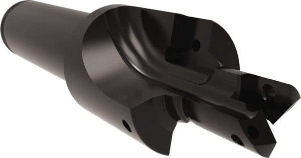 Allied Machine and Engineering - ISO 11926-1, MS 16142, SAE J1926-1 Standard, 1/2-20" Thread, 5 Tube Dash Number, 12° Porting Angle, 29/64" Pilot Diam, 5/8" Shank Diam, Indexable Spade Blade Insert Porting Tool - 2 Porting Inserts, 3.652" Overall Length - USA Tool & Supply