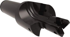 Allied Machine and Engineering - ISO 11926-1, MS 16142, SAE J1926-1 Standard, 1/2-20" Thread, 5 Tube Dash Number, 12° Porting Angle, 29/64" Pilot Diam, 5/8" Shank Diam, Indexable Spade Blade Insert Porting Tool - 2 Porting Inserts, 3.652" Overall Length - USA Tool & Supply