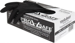 PRO-SAFE - Size M, 5 mil, Industrial Grade, Powder Free Nitrile Disposable Gloves - Exact Industrial Supply