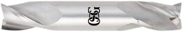 OSG - 7/16", 9/16" LOC, 2-3/4" Shank Diam, 2-3/4" OAL, 3 Flute, Solid Carbide Square End Mill - Double End, Uncoated, Spiral Flute, 30° Helix, Centercutting, Right Hand Cut, Right Hand Flute, Series 423 - USA Tool & Supply