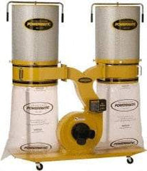 Jet - 115/230 Volt Dust Collector - 236 CFM Air Flow, 10-1/2" Static Pressure Water Level - USA Tool & Supply