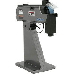 Jet - 79" Long x 3" Wide Belt Grinder - 4 hp, 220 Volts - USA Tool & Supply