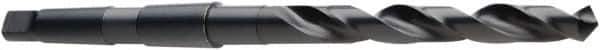 DORMER - 46.5mm, 4MT 118° Point High Speed Steel Taper Shank Drill Bit - Oxide Finish, 215mm Flute Length, 364mm OAL, Spiral Flute, Series A130 - USA Tool & Supply