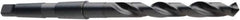 DORMER - 43.5mm, 4MT 118° Point High Speed Steel Taper Shank Drill Bit - Oxide Finish, 210mm Flute Length, 359mm OAL, Spiral Flute, Series A130 - USA Tool & Supply