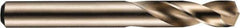 DORMER - 2.5mm 135° Spiral Flute High Speed Steel Screw Machine Drill Bit - Bright Finish, Right Hand Cut, 14mm Flute Length, 43mm OAL, Split Point, Straight Shank - USA Tool & Supply
