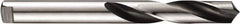 DORMER - 5.8mm 118° Spiral Flute Carbide-Tipped Screw Machine Drill Bit - Bright/Oxide Finish, Right Hand Cut, 32mm Flute Length, 71mm OAL, Four Facet Point, Tanged Shank - USA Tool & Supply