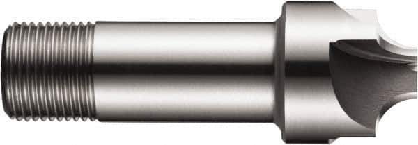 DORMER - 5/32" Radius, 9/16" Mill Diam, 4 Flute High Speed Steel Corner Rounding End Mill - Single End, Uncoated, 2.3819" OAL, 1/2" Shank Diam - USA Tool & Supply