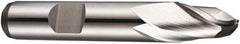 DORMER - 12mm Diam, 16mm LOC, 2 Flute Cobalt Ball End Mill - Uncoated, Single End, 73mm OAL, 12mm Shank Diam, Spiral Flute - USA Tool & Supply