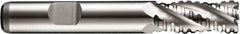 DORMER - 18mm Diam, Coarse Pitch, 32mm LOC, 4 Flute Cobalt Roughing Square End Mill - Uncoated, 92mm OAL, 16mm Shank Diam, Single End, Extended Reach, 30° Helix - USA Tool & Supply